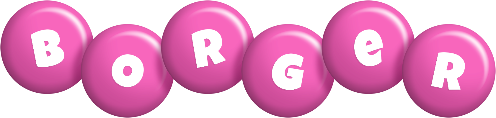 Borger candy-pink logo