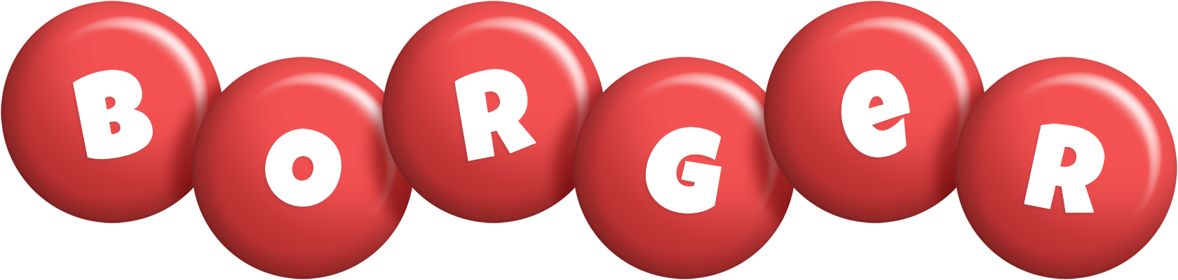Borger candy-red logo