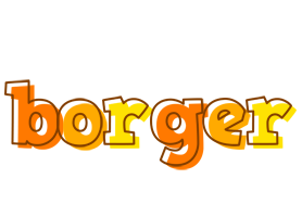 Borger desert logo