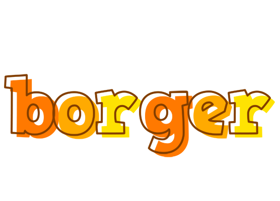 Borger desert logo