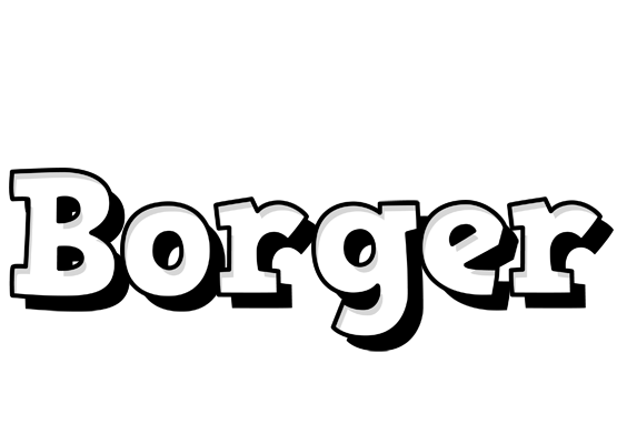 Borger snowing logo