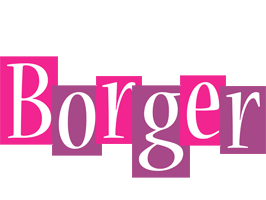 Borger whine logo