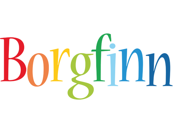 Borgfinn birthday logo