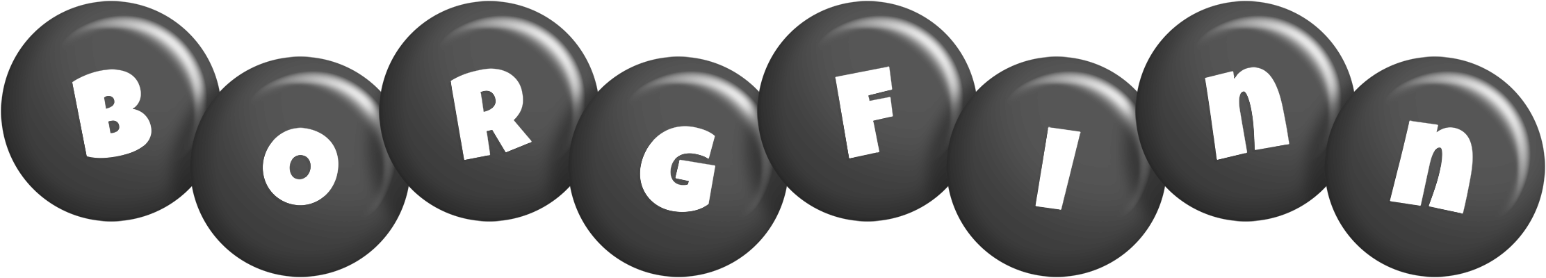 Borgfinn candy-black logo