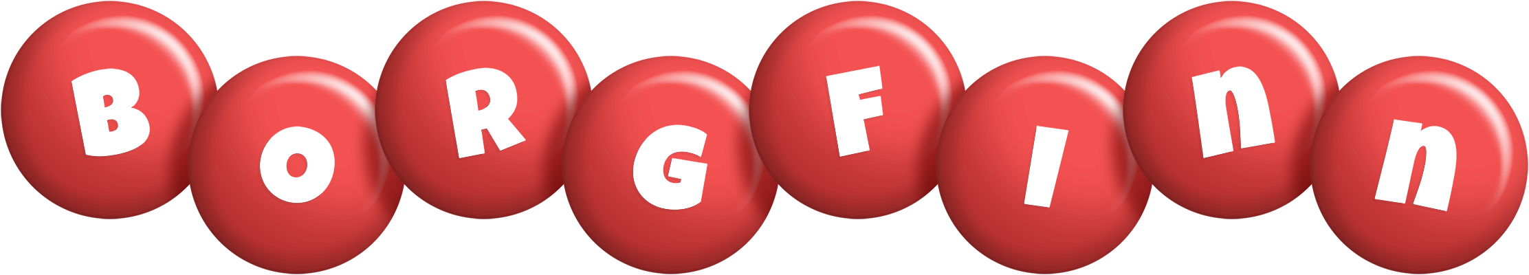 Borgfinn candy-red logo