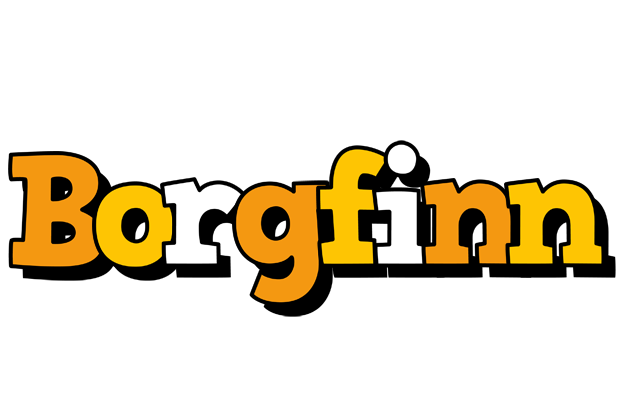 Borgfinn cartoon logo