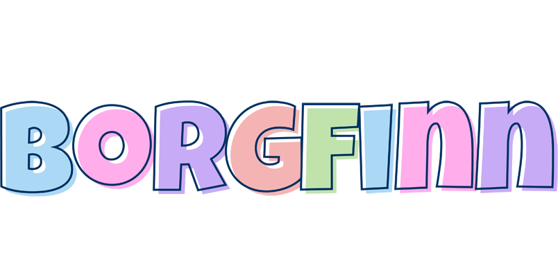 Borgfinn pastel logo