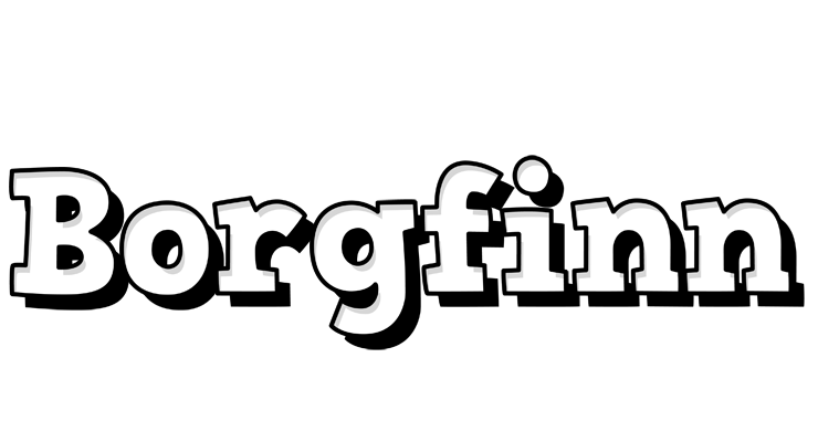 Borgfinn snowing logo