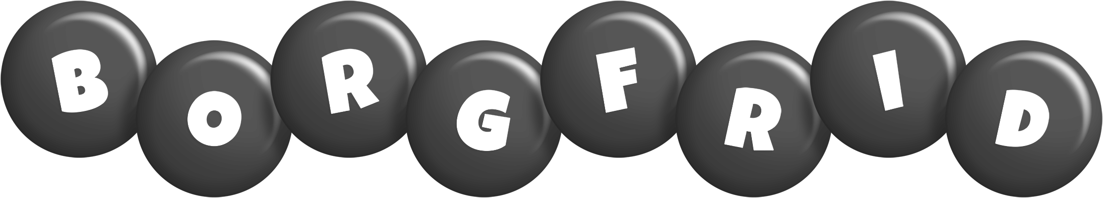 Borgfrid candy-black logo