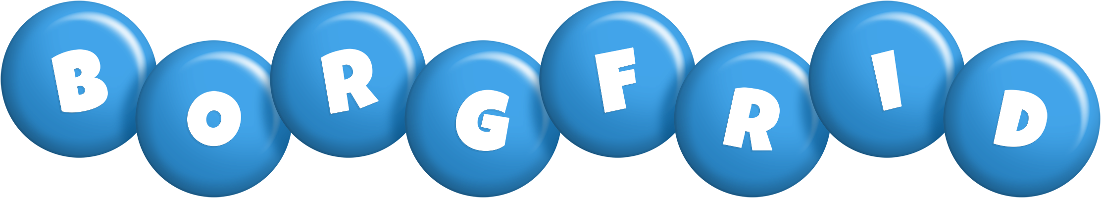 Borgfrid candy-blue logo