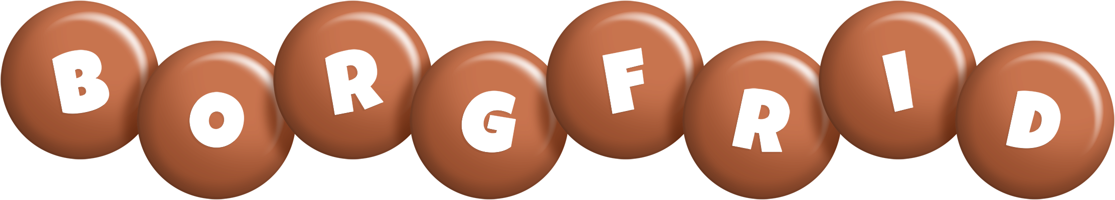 Borgfrid candy-brown logo