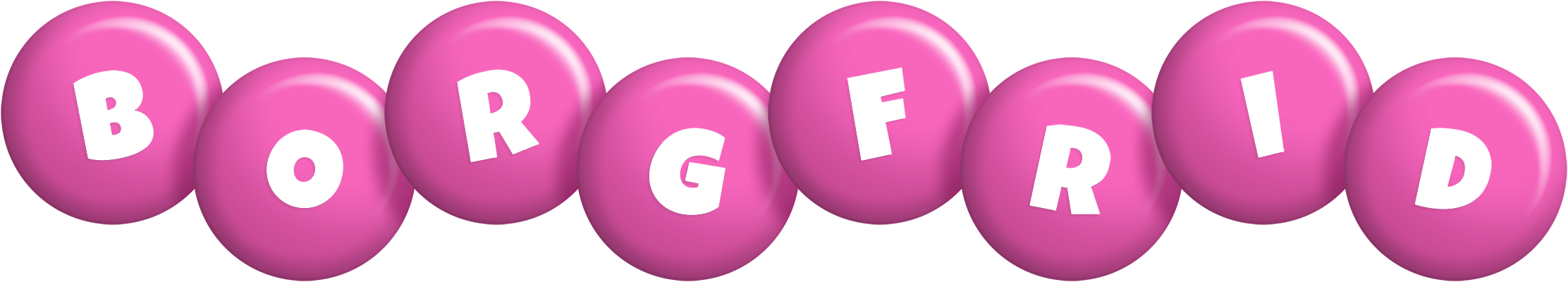 Borgfrid candy-pink logo