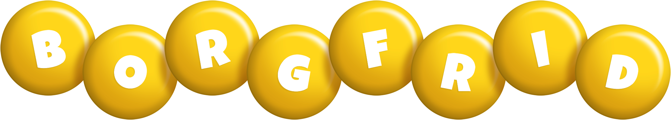 Borgfrid candy-yellow logo