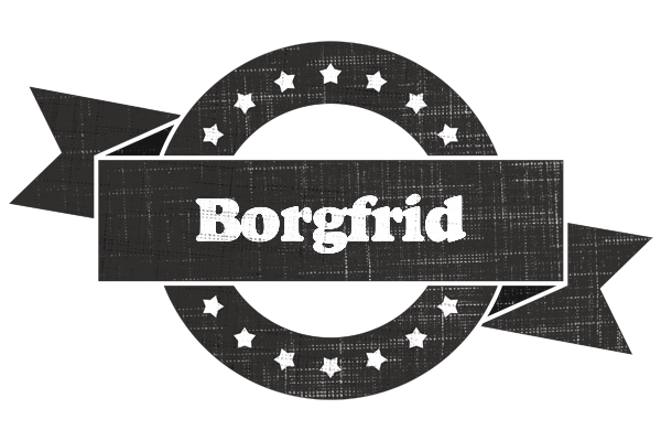 Borgfrid grunge logo