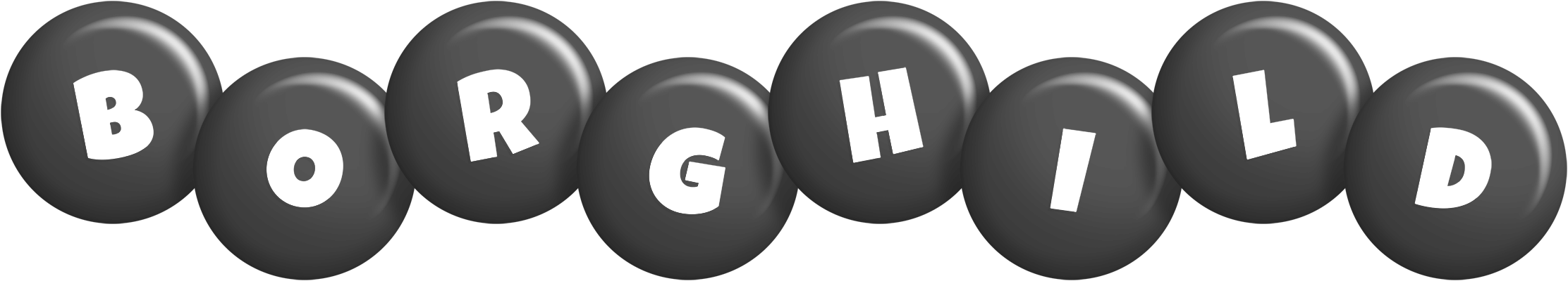 Borghild candy-black logo