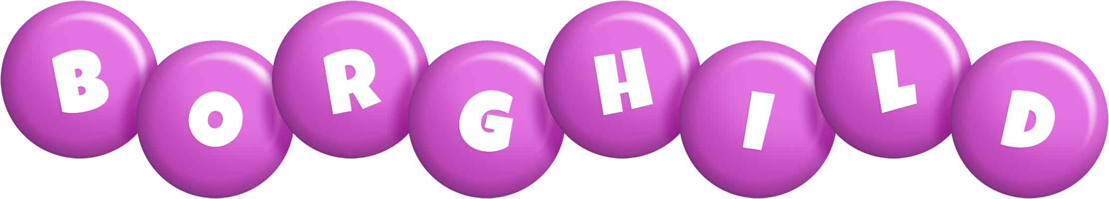 Borghild candy-purple logo