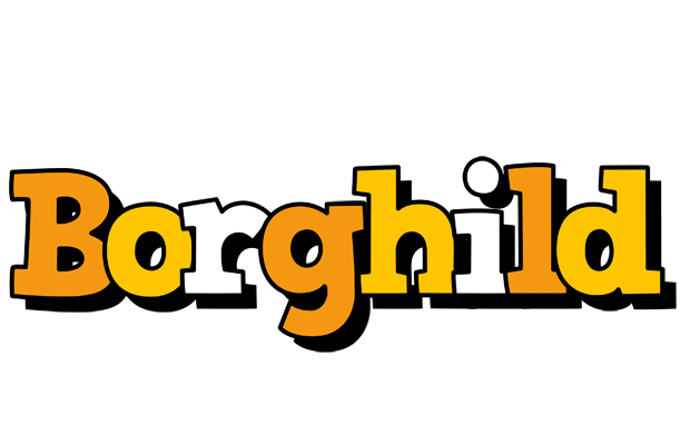 Borghild cartoon logo