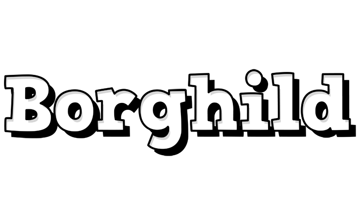 Borghild snowing logo