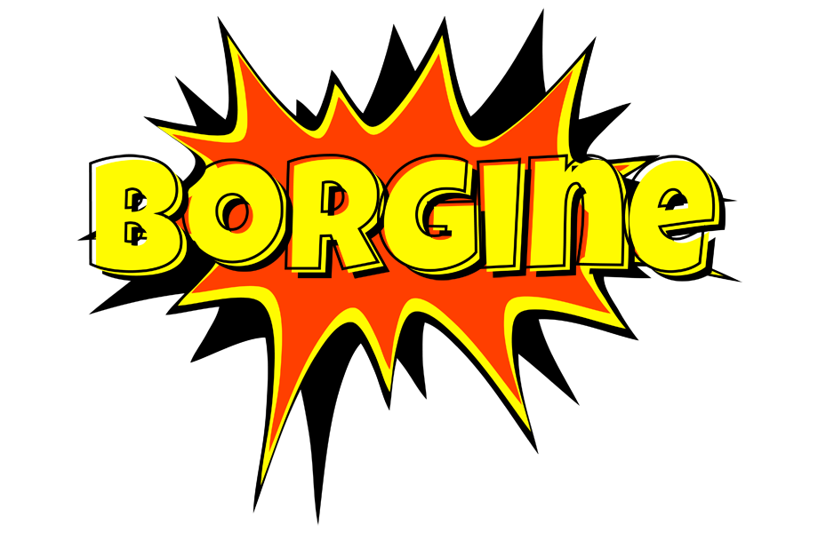 Borgine bazinga logo