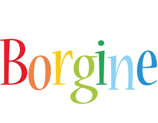 Borgine birthday logo