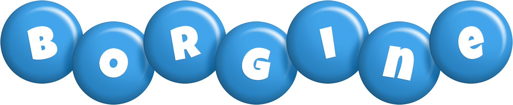 Borgine candy-blue logo