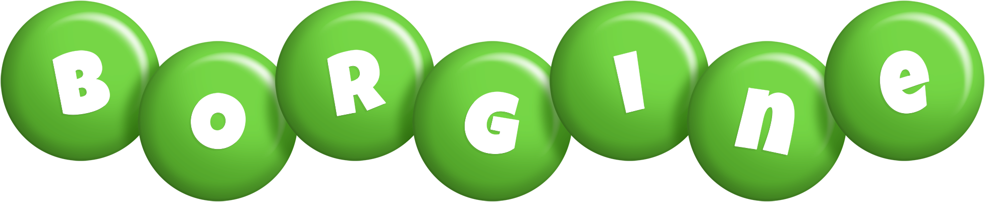 Borgine candy-green logo