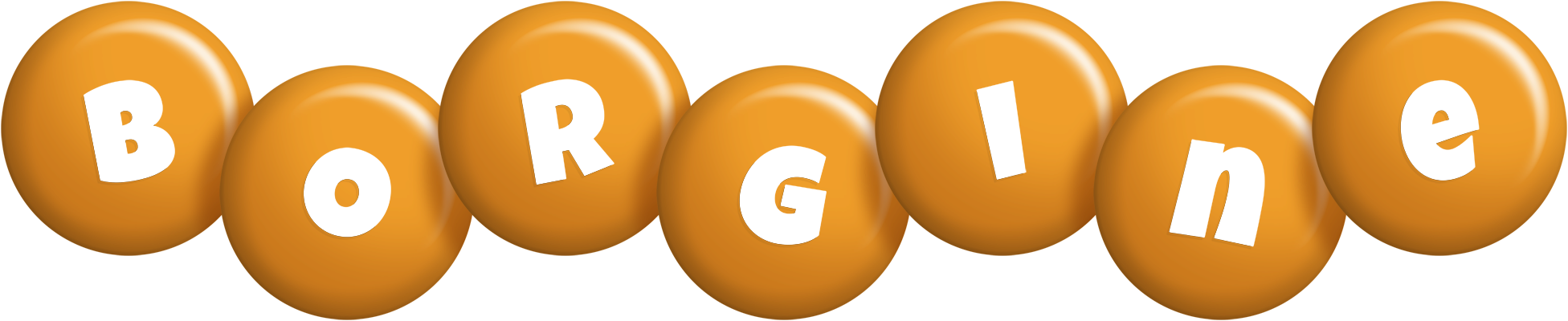 Borgine candy-orange logo