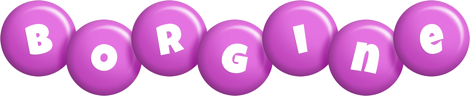 Borgine candy-purple logo