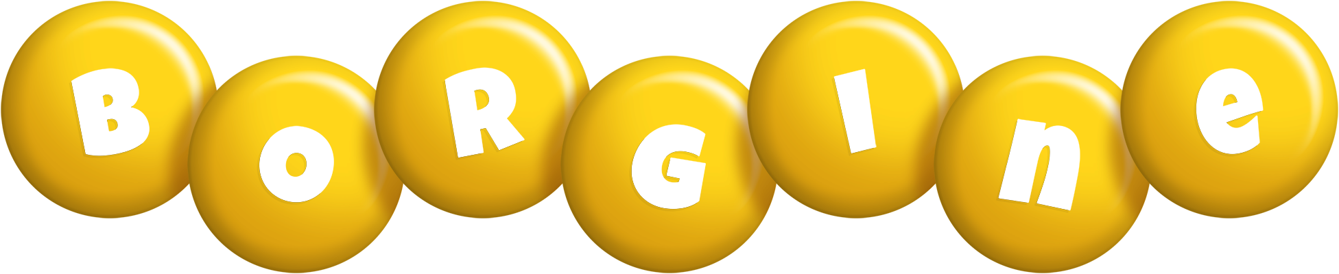 Borgine candy-yellow logo