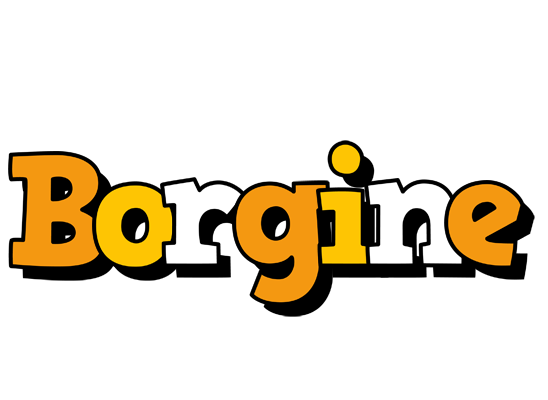 Borgine cartoon logo