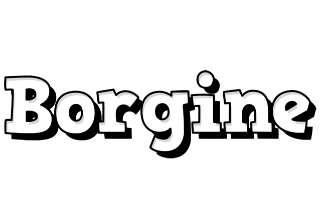 Borgine snowing logo