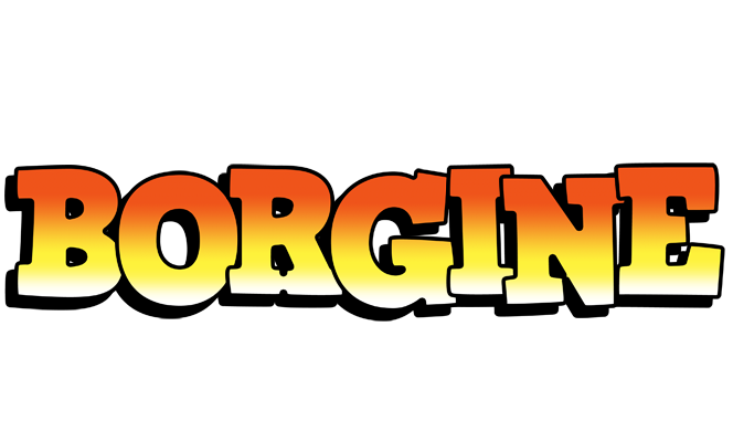 Borgine sunset logo