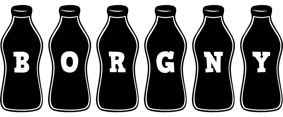 Borgny bottle logo