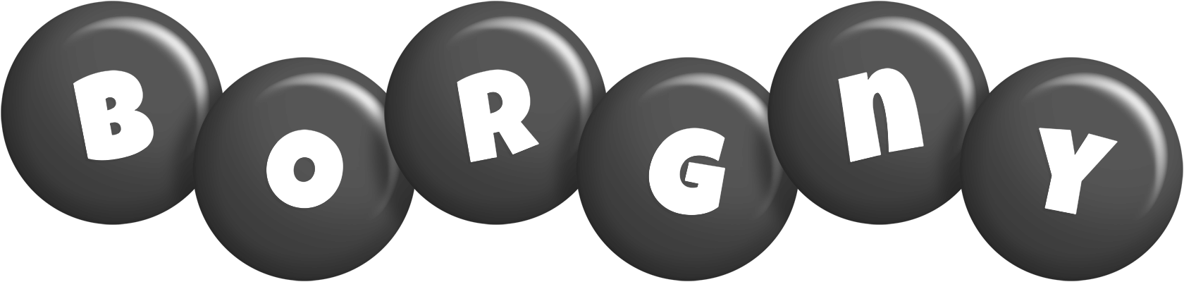 Borgny candy-black logo