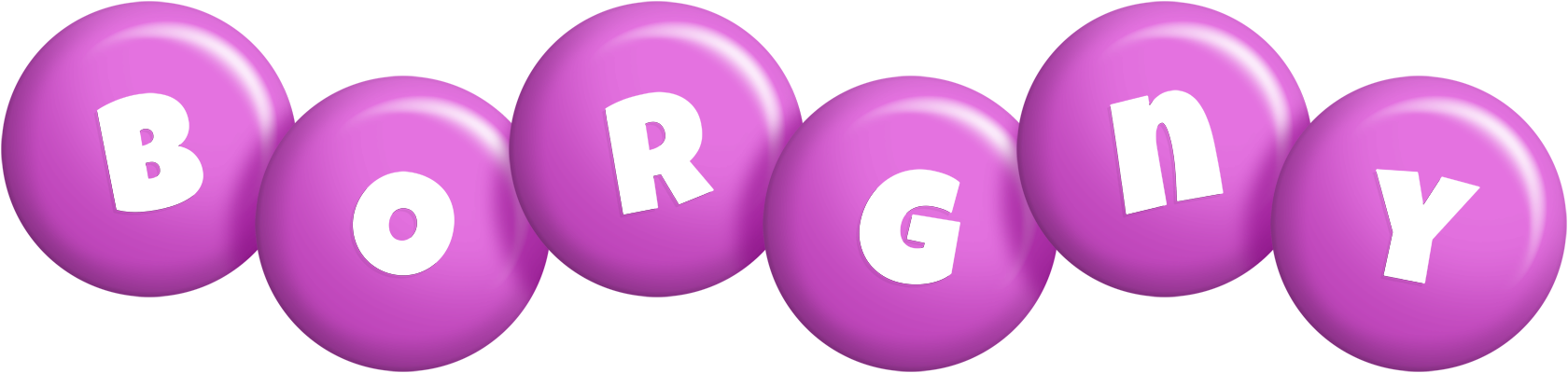 Borgny candy-purple logo