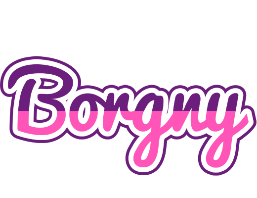 Borgny cheerful logo