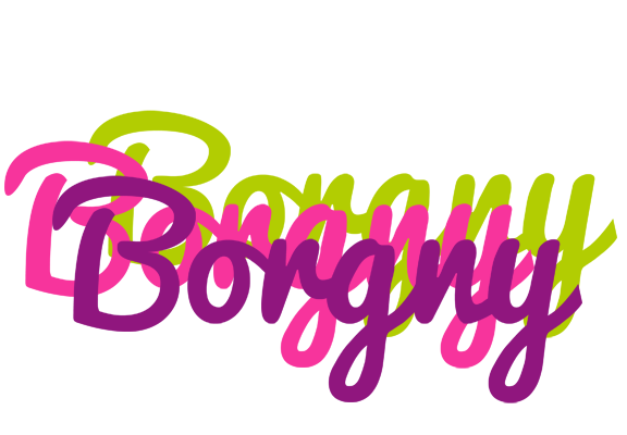 Borgny flowers logo