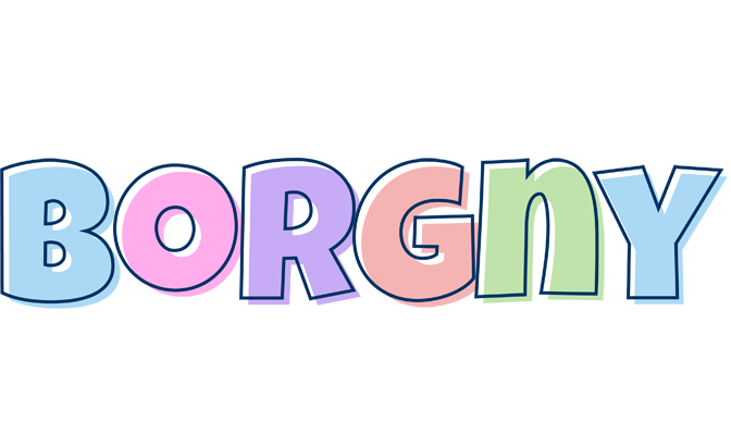 Borgny pastel logo