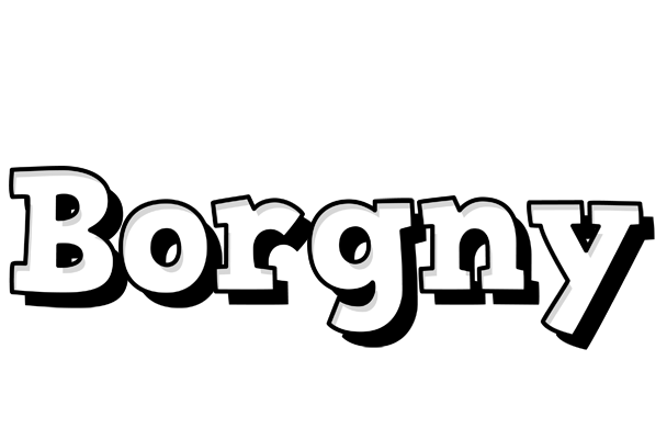 Borgny snowing logo