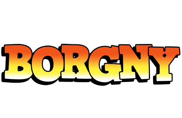Borgny sunset logo
