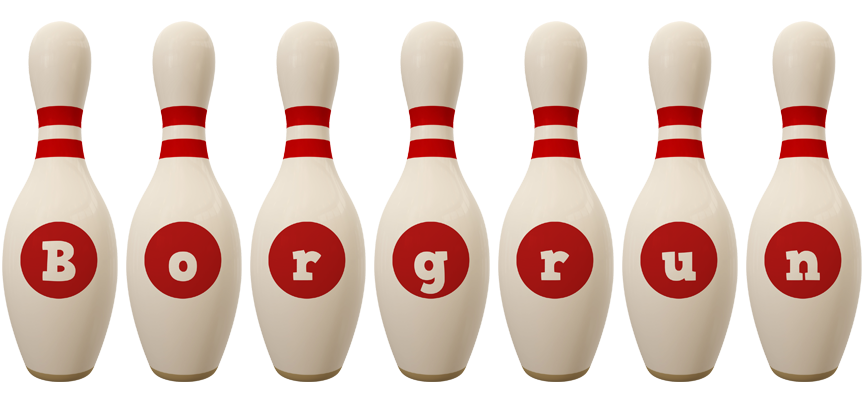 Borgrun bowling-pin logo