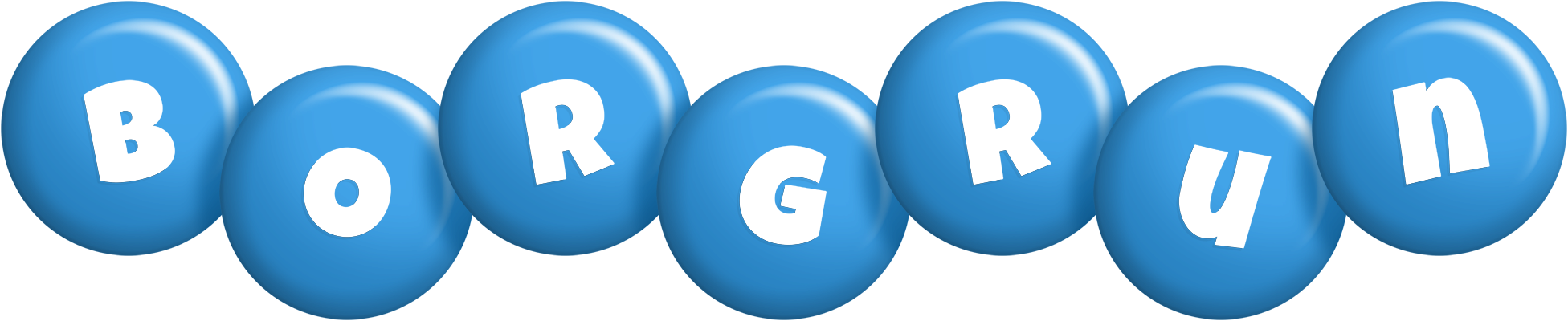 Borgrun candy-blue logo