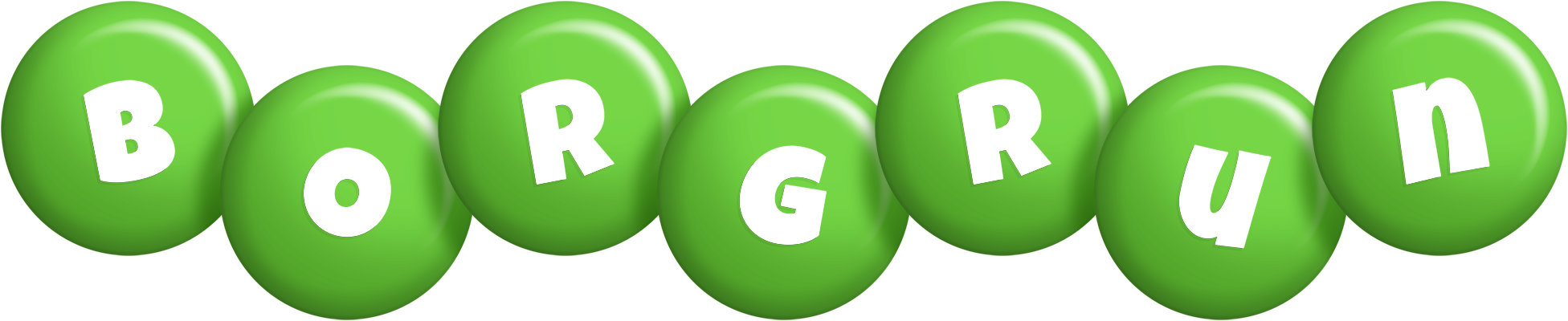Borgrun candy-green logo