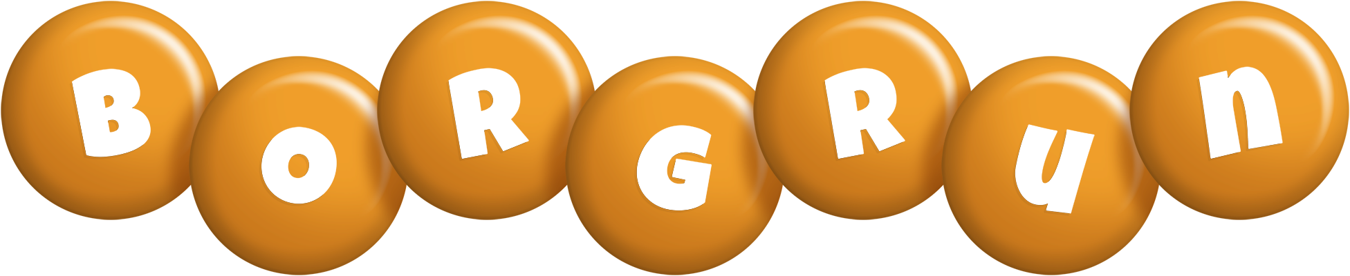 Borgrun candy-orange logo