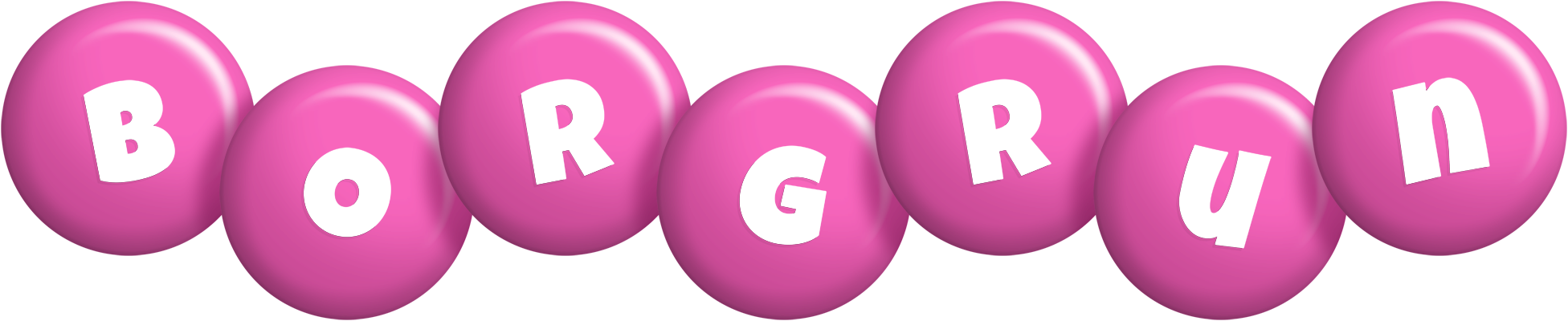 Borgrun candy-pink logo