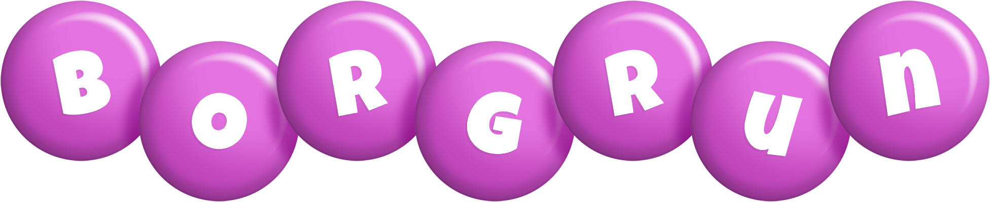 Borgrun candy-purple logo