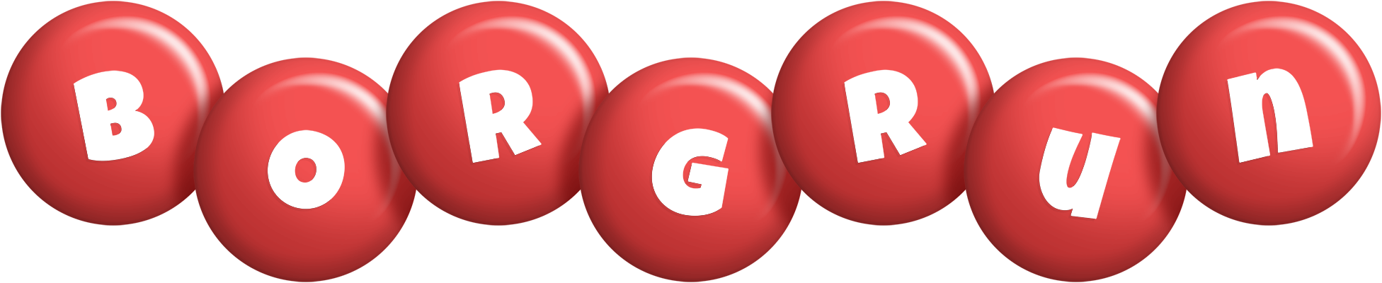 Borgrun candy-red logo