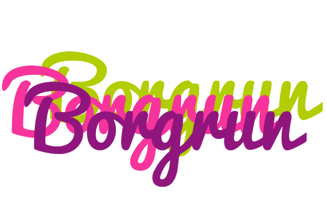 Borgrun flowers logo