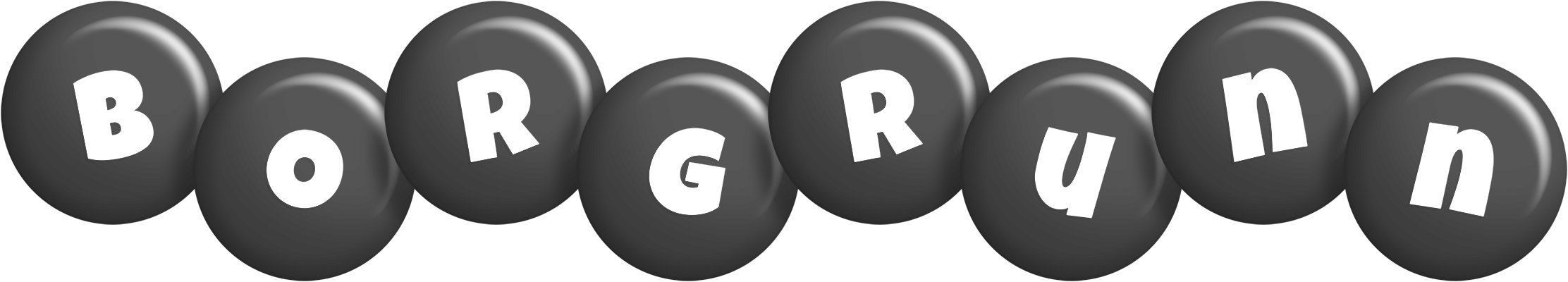 Borgrunn candy-black logo