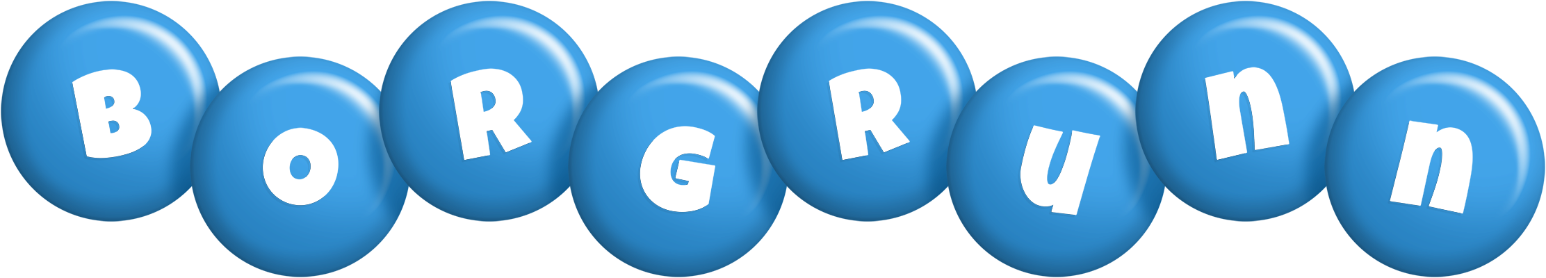 Borgrunn candy-blue logo